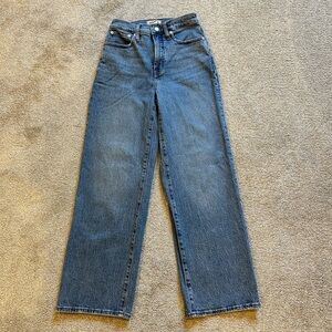 Madewell the perfect vintage wide-leg jean, sz 25